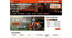 Desktop Screenshot of hartingtonequipment.com